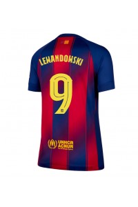 Barcelona Robert Lewandowski #9 Voetbaltruitje Thuis tenue Dames 2025-26 Korte Mouw